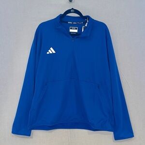 Adidas Blue Pullover Jacket NWT Size XL